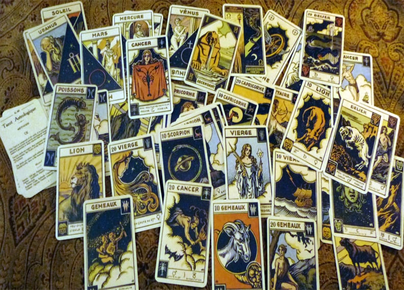 Astrologique Tarot c. 1890-1917 -- Astrology Tarot Muchery